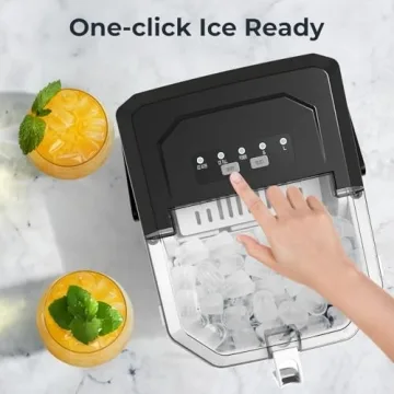 Efficient Ice Makers Countertop: 9 Cubes in 6 Mins