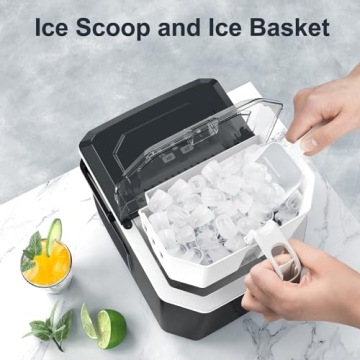 Efficient Ice Makers Countertop: 9 Cubes in 6 Mins