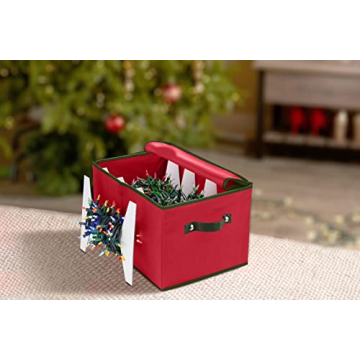 Zober Christmas Light Storage Organizer with 4 Plastic Wheels