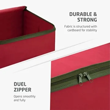 Zober Christmas Light Storage Organizer with 4 Plastic Wheels