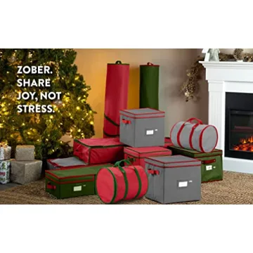 Zober Christmas Light Storage Organizer with 4 Plastic Wheels