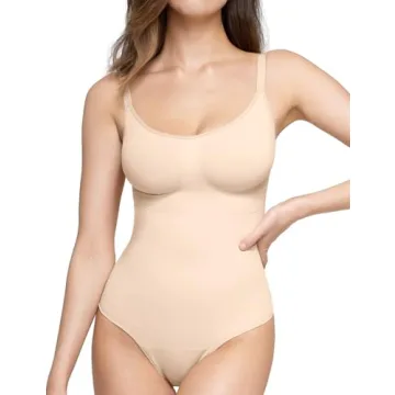 PUMIEY Women's Tummy Control Sculpting Shapewear Bodysuit - Instant Confidence Boost