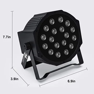 RGB LED Stage Uplights - DMX & Sound Activated