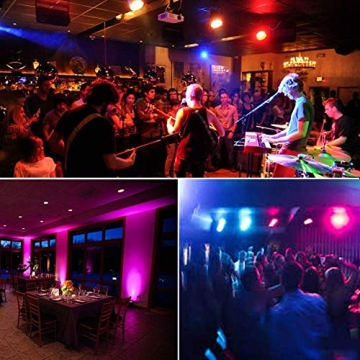 RGB LED Stage Uplights - DMX & Sound Activated