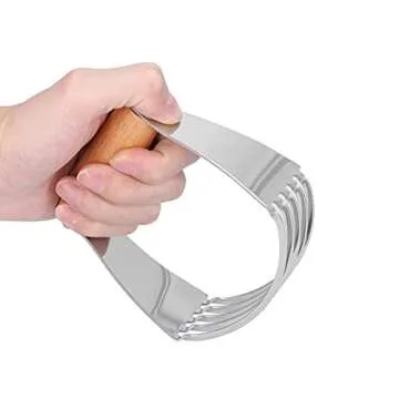 Pastry Blender with Stainless Steel Blades for Professionals