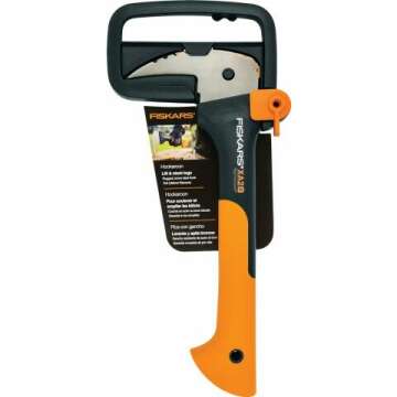 Fiskars 12" Hookaroon Tool - Non-Slip Grip & Angled Blade for Easy Log Handling