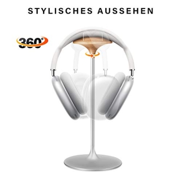 Stylish Beech Wood Headphone Stand for All Headphones