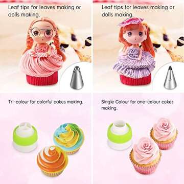 K&S Artisan Russian Piping Tips Set for Cake Decorating