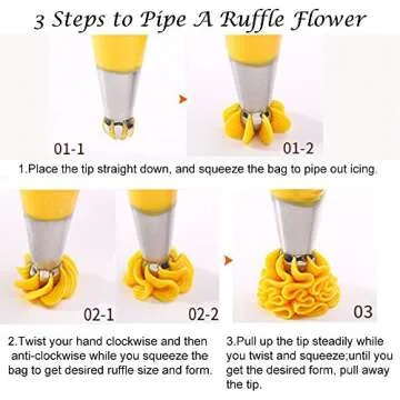 K&S Artisan Russian Piping Tips Set for Cake Decorating