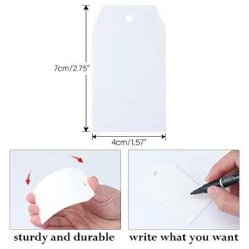 Premium Gift Tags Set with Jute Twine for Crafting