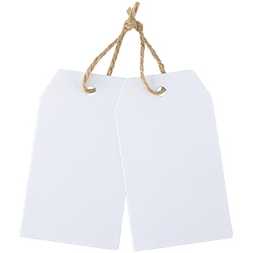 Premium Gift Tags Set with Jute Twine for Crafting