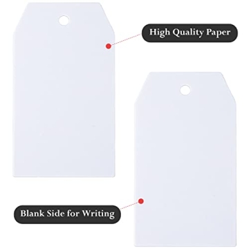 Premium Gift Tags Set with Jute Twine for Crafting