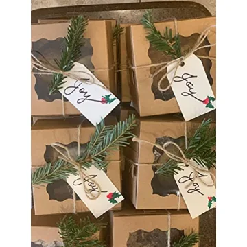 Premium Gift Tags Set with Jute Twine for Crafting