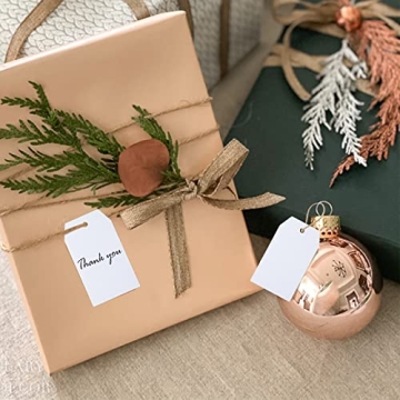 Premium Gift Tags Set with Jute Twine for Crafting