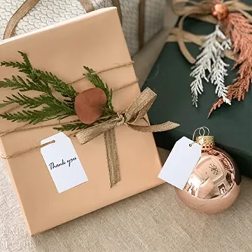 Premium Gift Tags Set with Jute Twine for Crafting