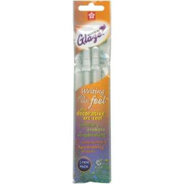 Gelly Roll Glaze Bold Point Pens 2/Pkg-Clear