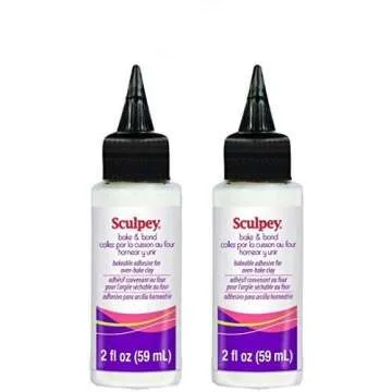 Sculpey Bake & Bond Bakeable Adhesive Clay for Oven-Bake Clay - Non-Toxic, Fun Projects, Great for A...