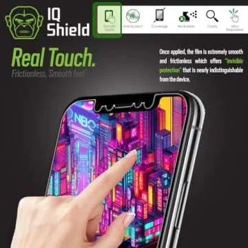 IQShield Screen Protector Compatible with iPhone X (2-Pack)(Case Friendly) Anti-Bubble Clear TPU Film