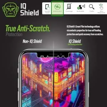 IQShield Screen Protector Compatible with iPhone X (2-Pack)(Case Friendly) Anti-Bubble Clear TPU Film