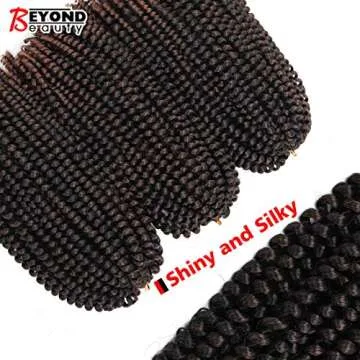 12 inch Spring Twist Crochet Braids Hair for Butterfly Locs Bomb Twist Crochet Hair Beyond Beauty Ombre Colors Synthetic Fluffy Hair Extension 3 Packs (12 Inch, M1B 30)