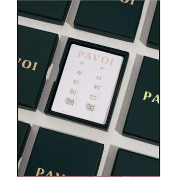 PAVOI 14K Yellow Gold Plated Dainty Hexagon Initial Letter Pendant Layered Necklace Jewelry Gift for Women | Paperclip Layering Chain Necklace | Letter A