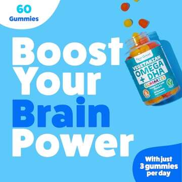 DHA & Omega Gummies for Adults | Vitamin C & Omega 3-6-9