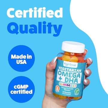 DHA & Omega Gummies for Adults | Vitamin C & Omega 3-6-9