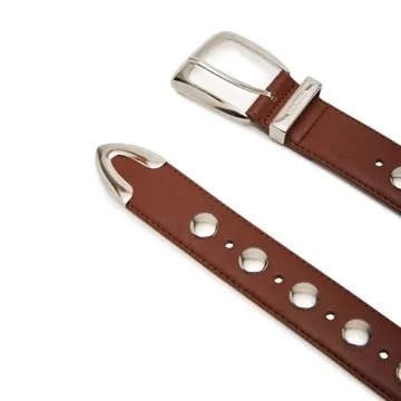 Stylish Steve Madden Kingston Belt, Cognac – Adjustable & Durable