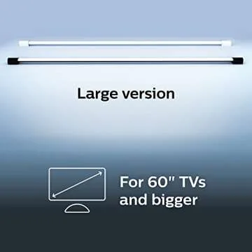 Philips Hue Large Smart Light Tube, White - White and Color Ambiance LED Color-Changing Light - 1 Pa...