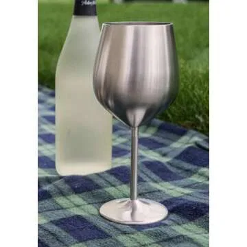 MagJo Stainless Steel Wine Glasses for All Occasions