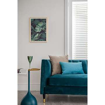 DEZENE Decorative Pillow Covers 16x16 Taupe: 2 Pack Cozy Soft Velvet Square Throw Pillow Cases for Farmhouse Home Decor