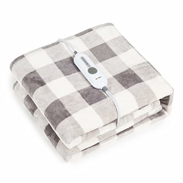 WOOMER Heated Electric Throw Blanket - Soft & Cozy
