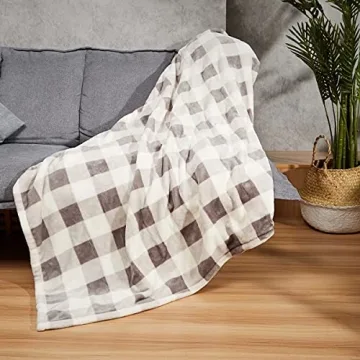 WOOMER Heated Electric Throw Blanket - Soft & Cozy