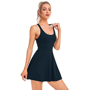 Stylish Womens Tennis Dress with Built in Shorts