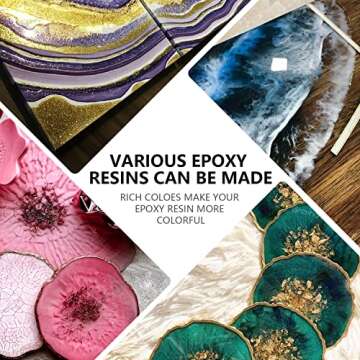 Mica Powder-24 Colors Pearlescent Resin Pigment for Epoxy Resin, Soap Making Supplies, Lip Gloss, Candle Making Dye, Bath Bomb, Nail and Art Crafts, Cosmetic Grade Resin Color Pigment 8g/jar