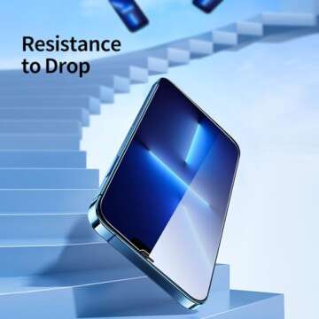 NEW'C 3 Pack Designed for iPhone 13 Pro Max, iPhone 14 Plus (6,7") Screen Protector Tempered Glass, Case Friendly Anti Scratch Bubble Free Ultra Resistant