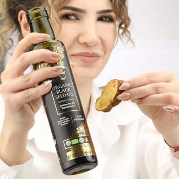 Herbal Wind Black Seed Oil: Cold Pressed USDA Organic Black Seed Oil Liquid - Turkish Nigella Sativa Black Cumin Seed Oil with Min. 2% Thymoquinone for Immune Support, Joint Health and More - 8 Fl Oz