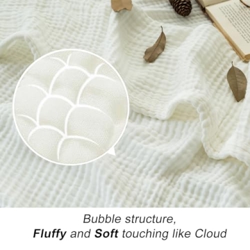 EMME Cotton Thermal Blanket - Lightweight Soft Throw for All Seasons