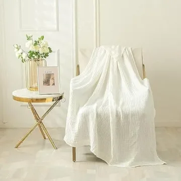 EMME Cotton Thermal Blanket - Lightweight Soft Throw for All Seasons