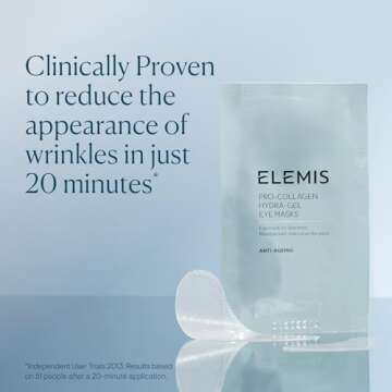 ELEMIS Pro Collagen Eye Skincare, Nutrient-Rich Fine Lines and Wrinkles Eye Treatment, Anti-Wrinkle Patches & Eye Cream, Firm & Smooth Delicate Skin