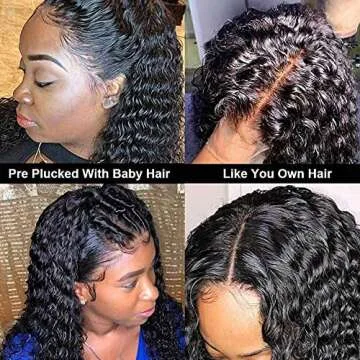 Amanda Deep Wave Lace Front Wig - 180% Density Quality Hair