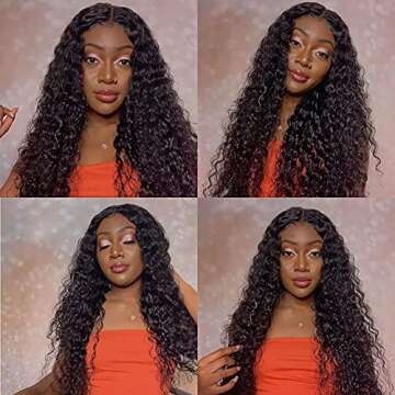 Amanda Deep Wave Lace Front Wig - 180% Density Quality Hair