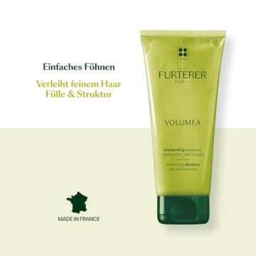 Rene Furterer VOLUMEA Volumizing Shampoo, Fine Limp Hair, Thickening, Volume Enhancing, 6.7 Fl Oz (P...
