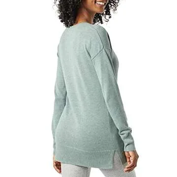 Amazon Essentials Lightweight V-Neck Tunic Sweater