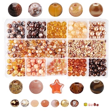 Lovely Cute Bracelet Necklace Jewelry Making Kit - 1000pcs Assorted Beads