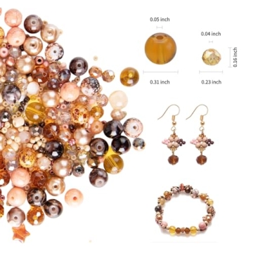 Assorted Jewelry Making Kit with 1000 Colorful Beads