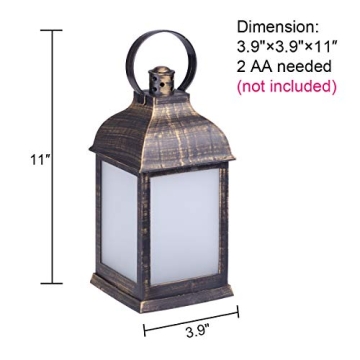 Elegant Decorative Lanterns with Remote Control Set of 2
