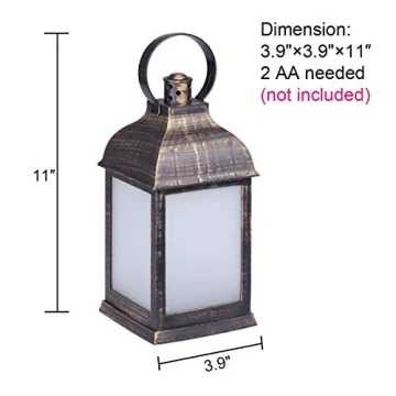 Elegant Decorative Lanterns with Remote Control Set of 2