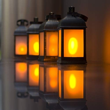 Elegant Decorative Lanterns with Remote Control Set of 2