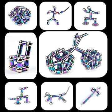 Fidget Pen Decompression Magnetic Metal Pen, Toy Pen Relieving Stress Build Various of Shapes, Strat...